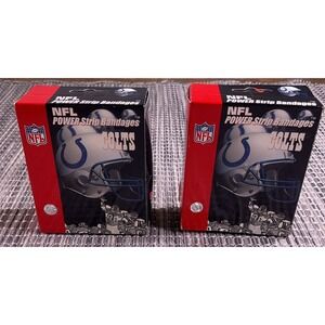 2 Boxes Indianapolis Colts  25 Bandages Football Power Strip NFL Football Band